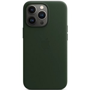 Накладка Leather Case Magsafe для iPhone 14 Pro (Sequoia green)
